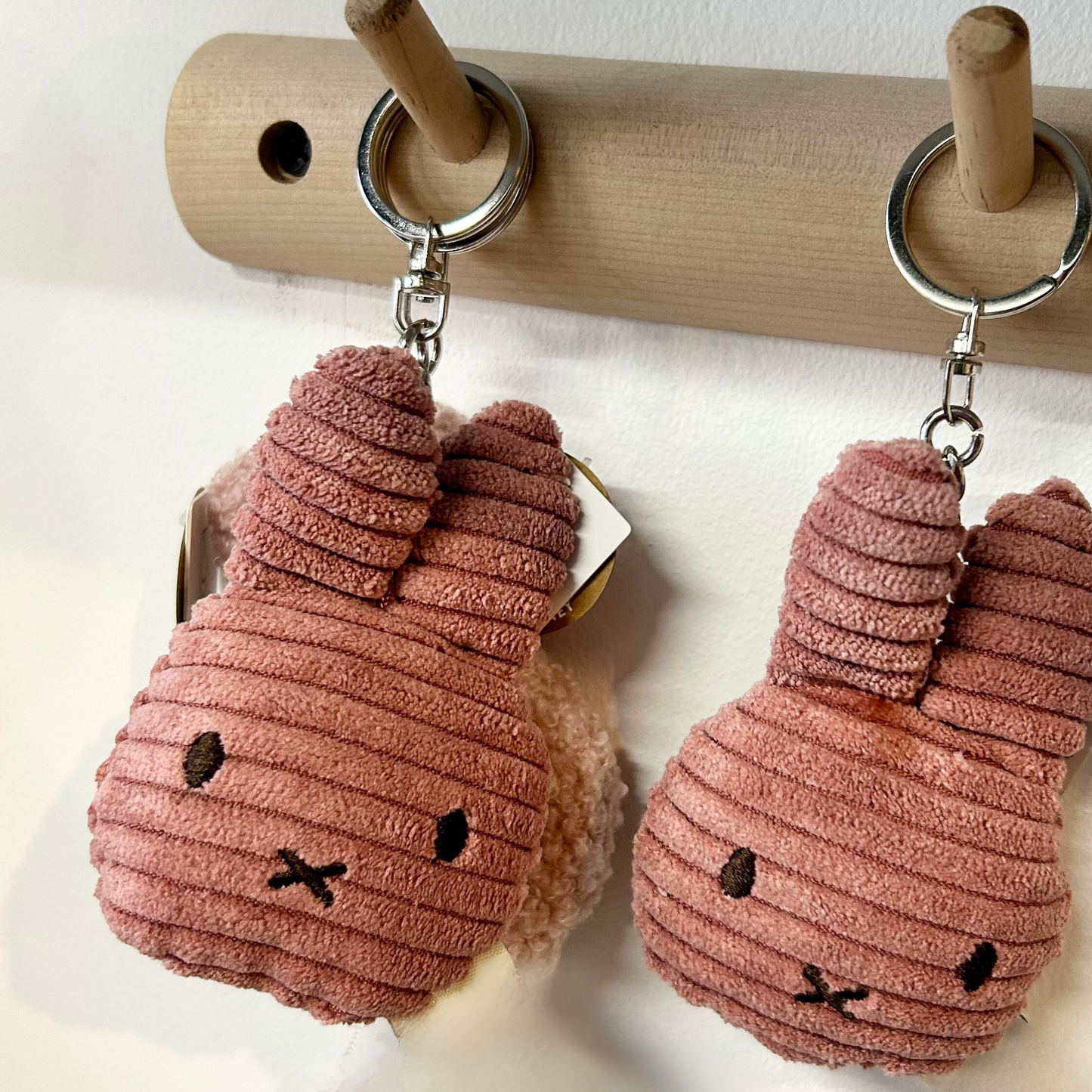 Miffy Cord Keyring - Dusty Rose