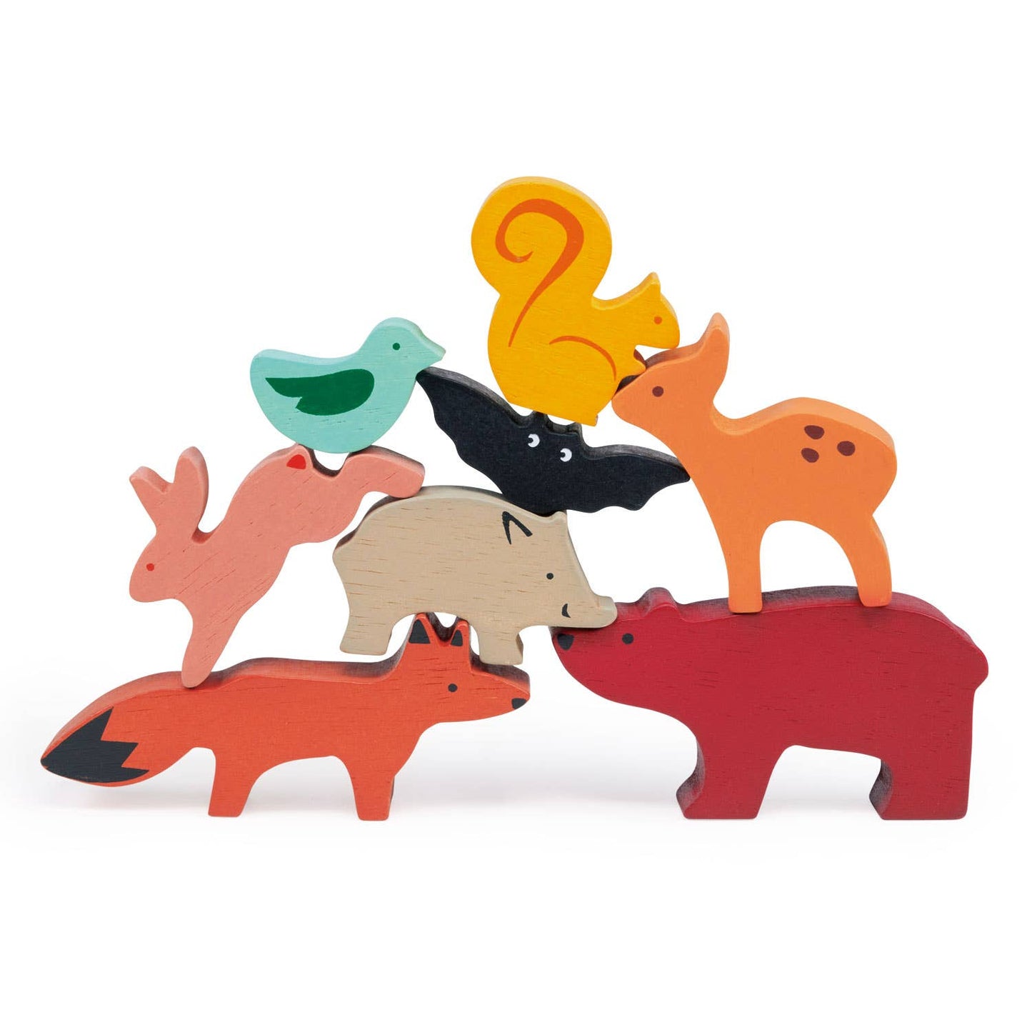 Happy Stacking Forest Wooden Animals.