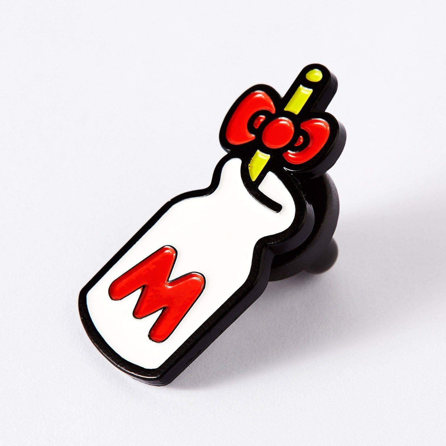 Hello Kitty Milk Bottle Enamel Pin badge