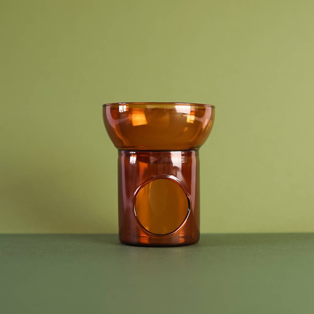 Amber Glass Wax / Oil Burner