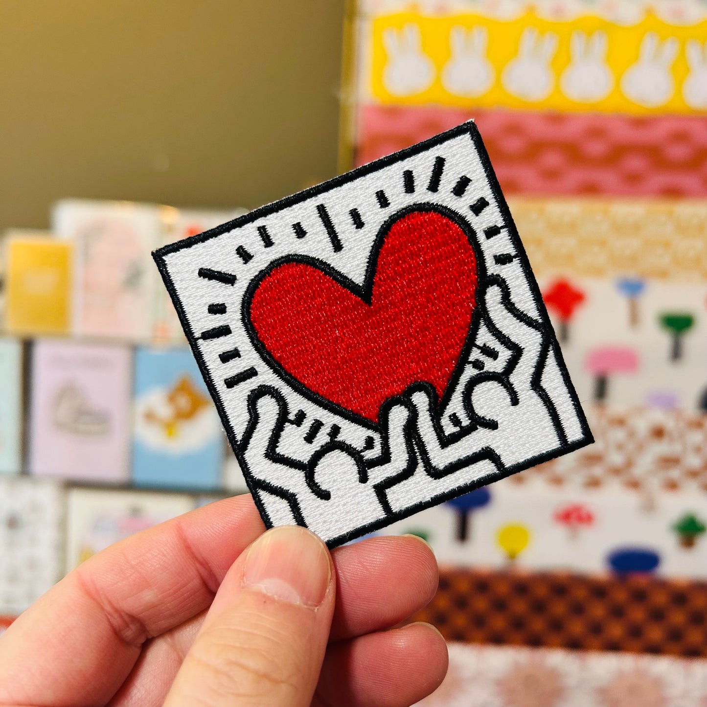 Holding Heart Embroidered Patch