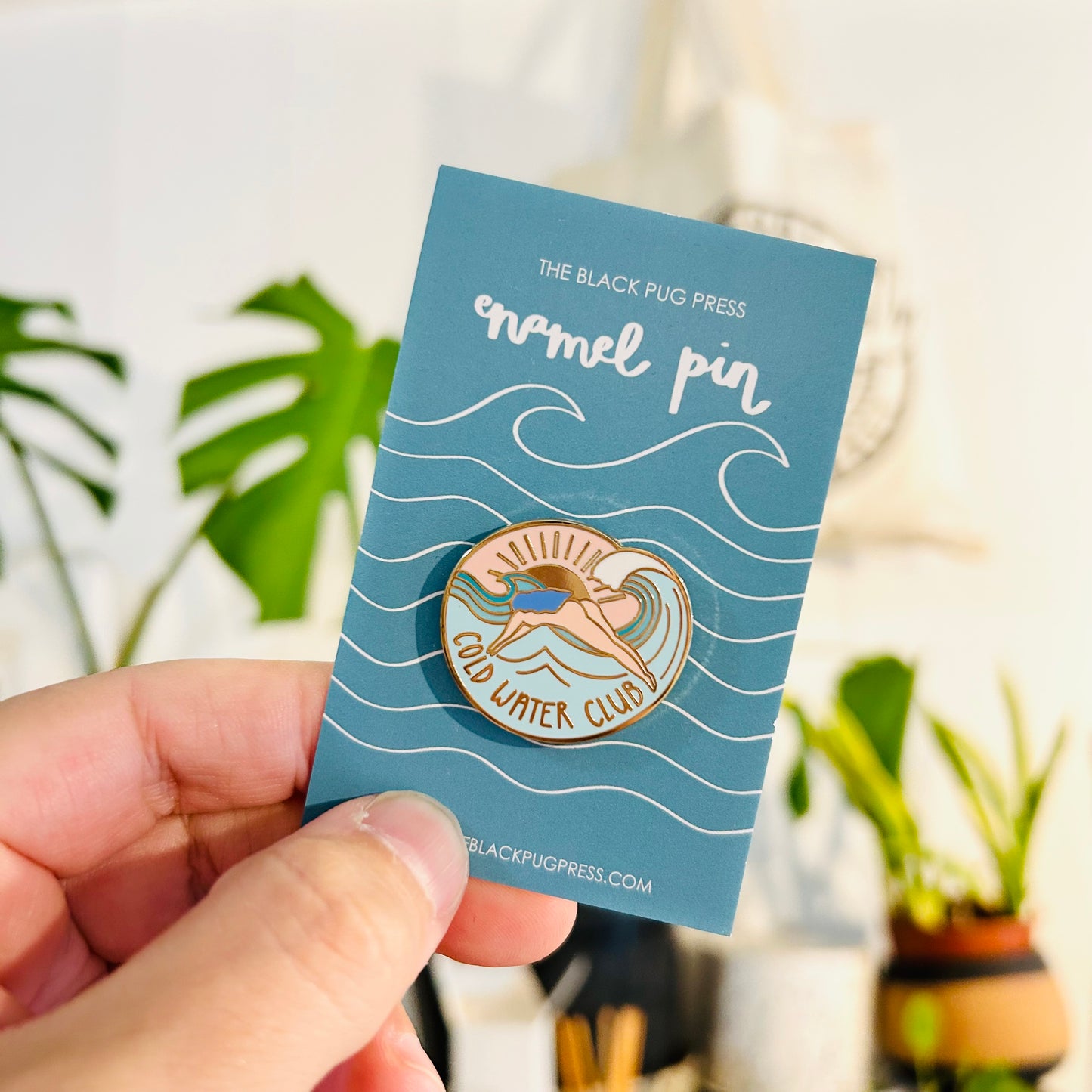 Cold Water Club Wild Swimming Enamel Pin
