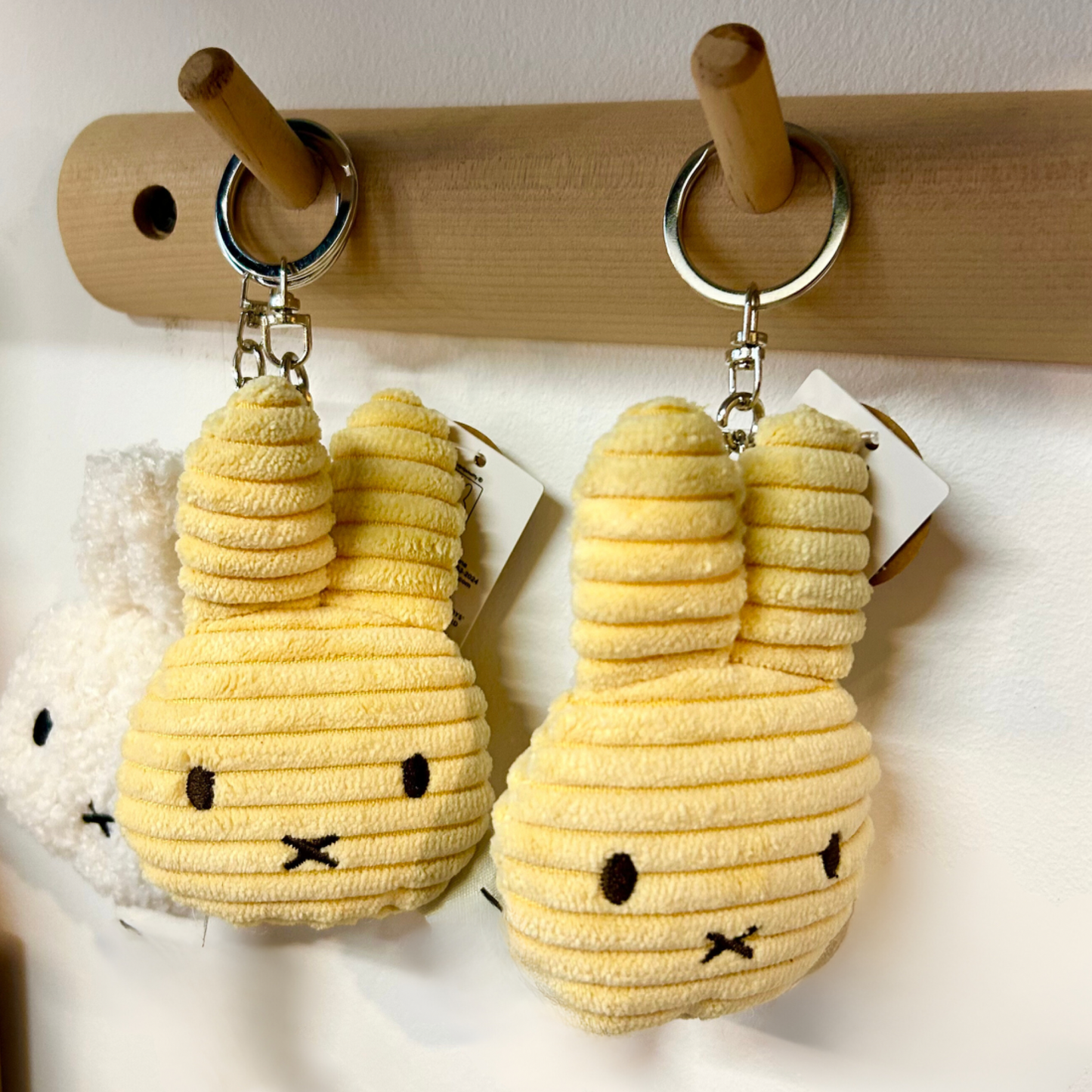 Miffy Cord Keyring - Buttercream