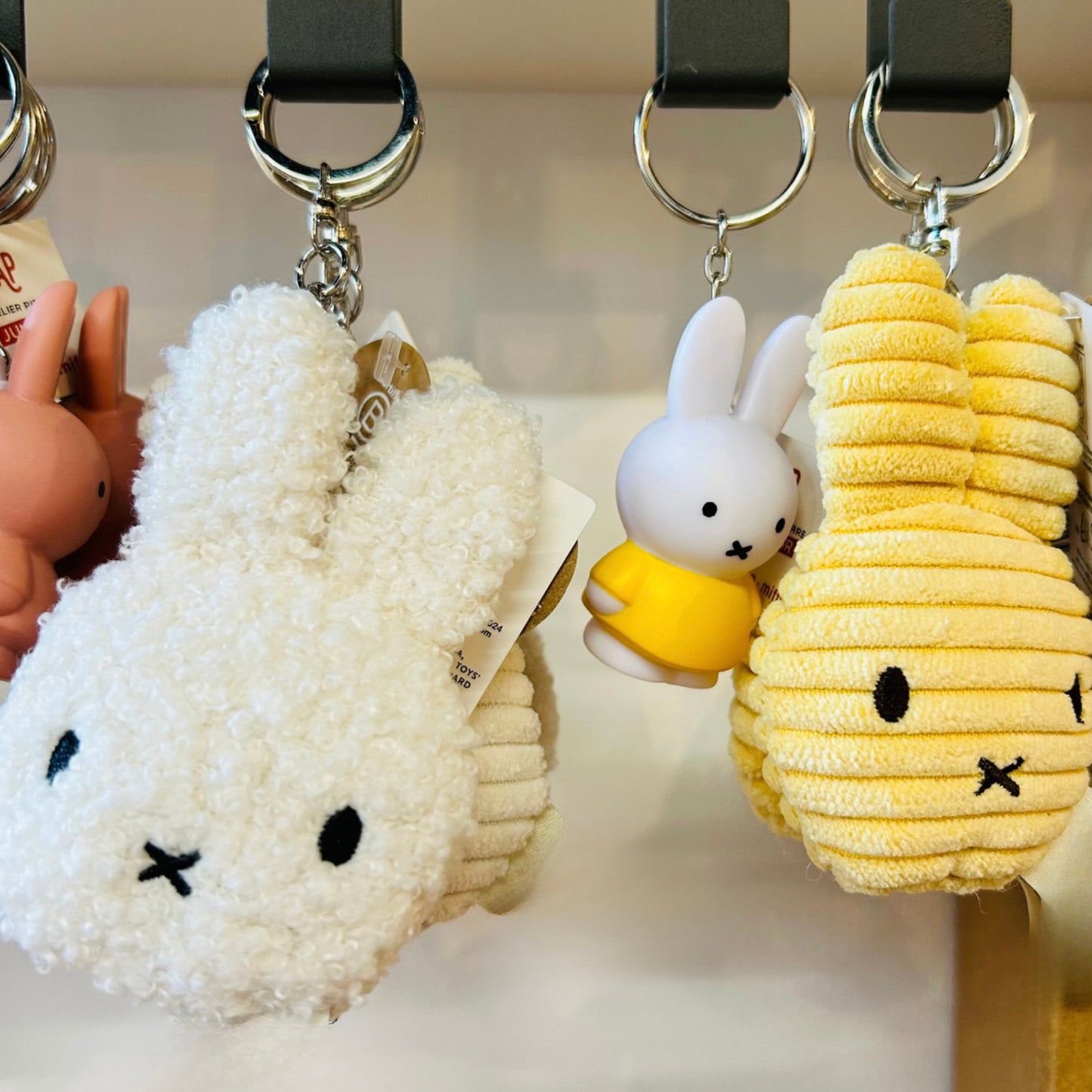 Miffy Plush Keyring - Off White