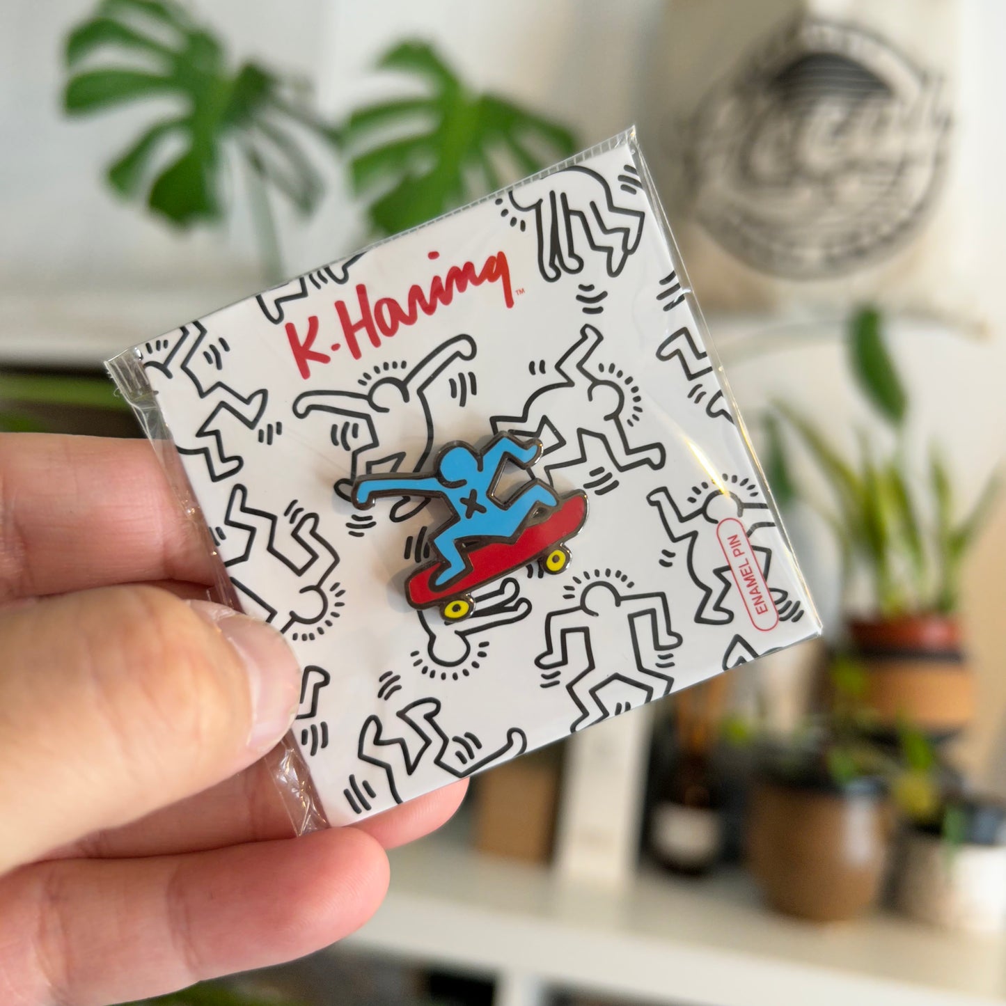 Keith Haring Skateboarder Pin