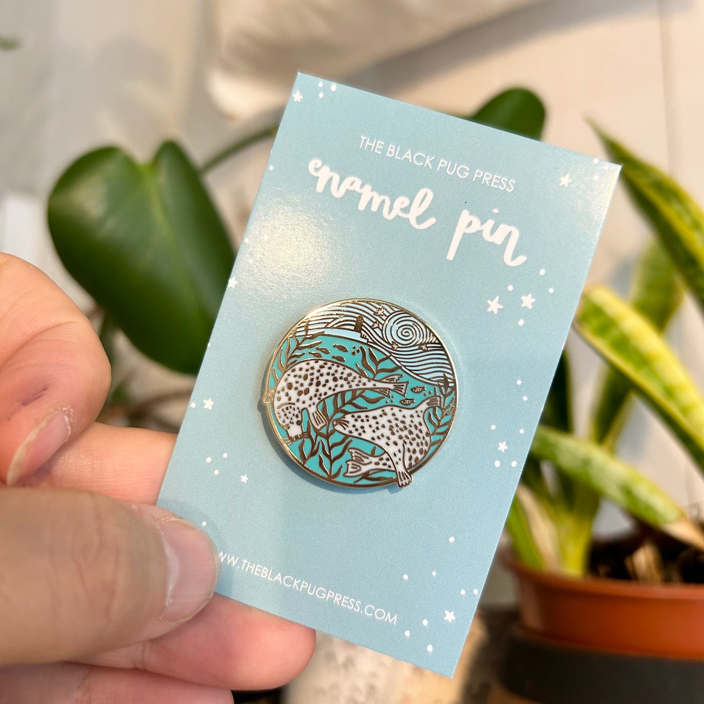 Harbour Seals Enamel Pin