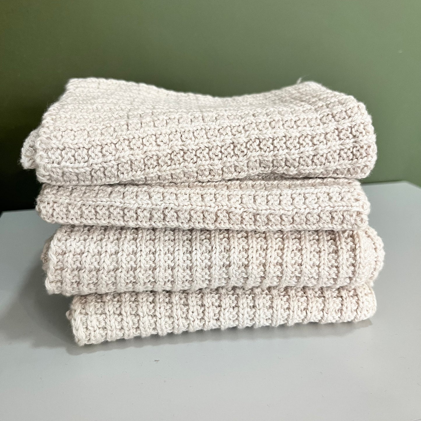 Single knitted Face Cloth | Natural