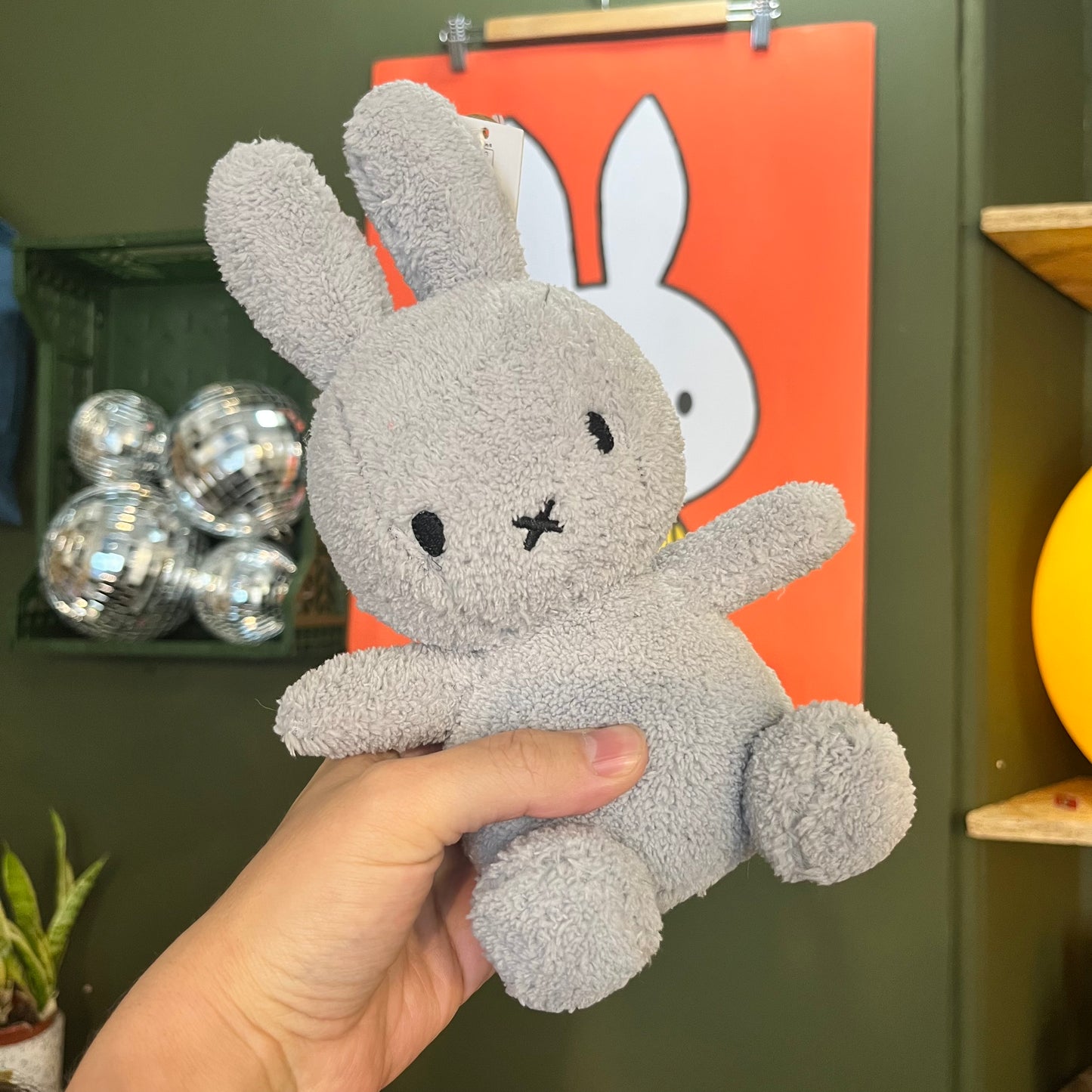 Miffy Terry Light Grey Plush