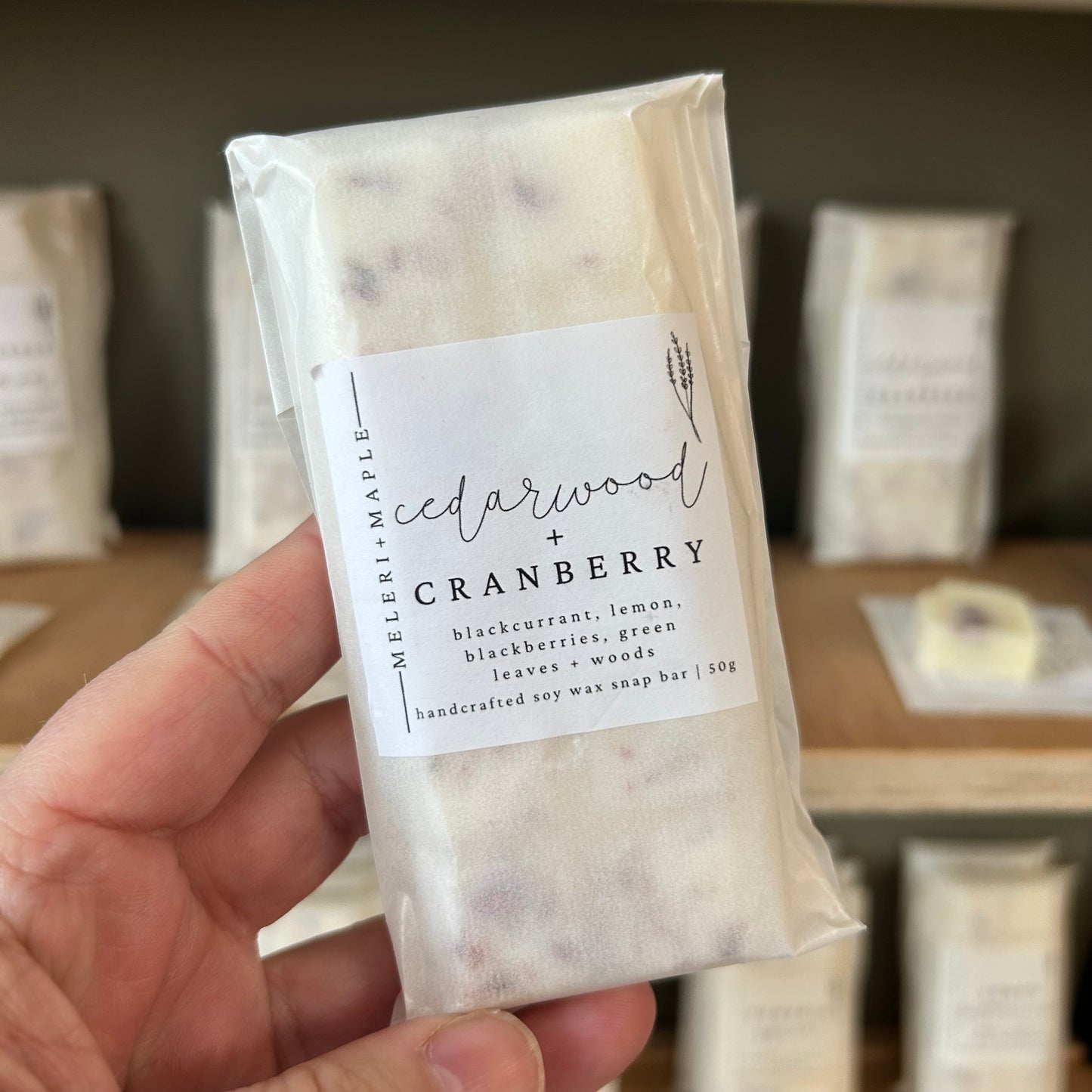 Cedarwood & Cranberry Wax Melt SnapBar