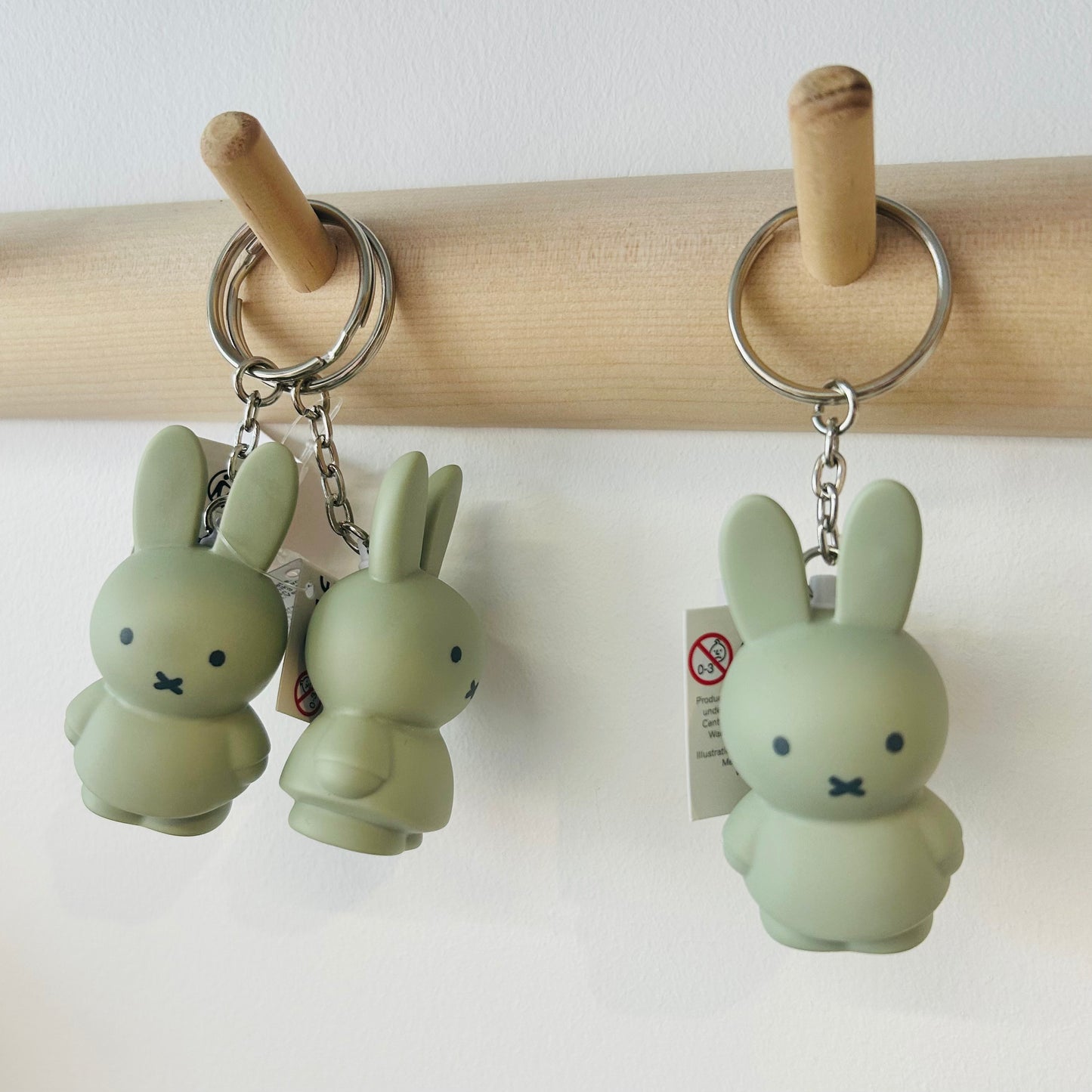 Miffy Keyring - Eucalyptus Green
