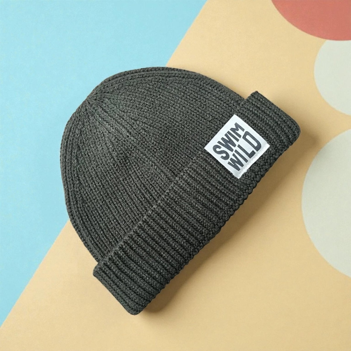Khaki Fisherman Knit Beanie