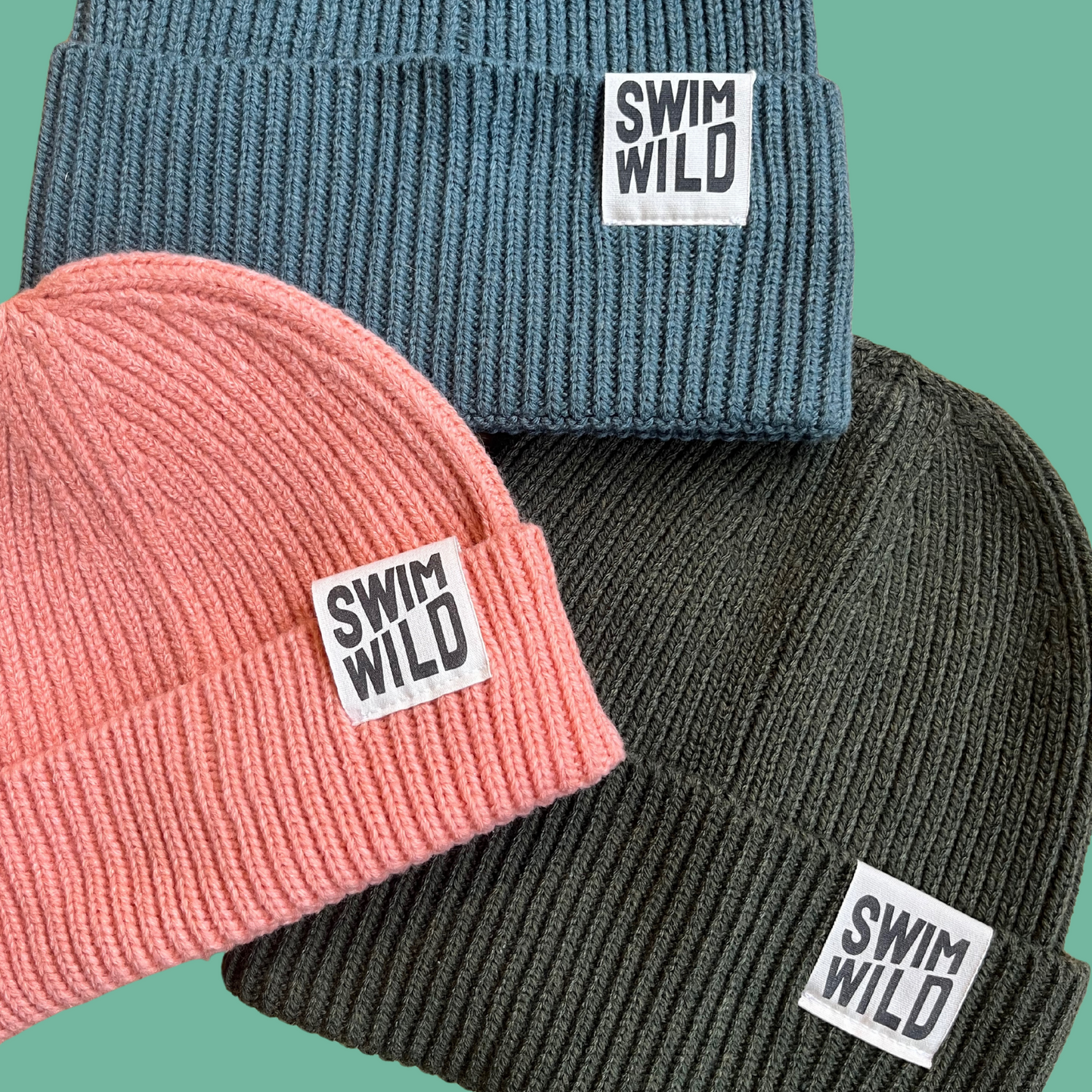 Salmon Fisherman Knit Beanie