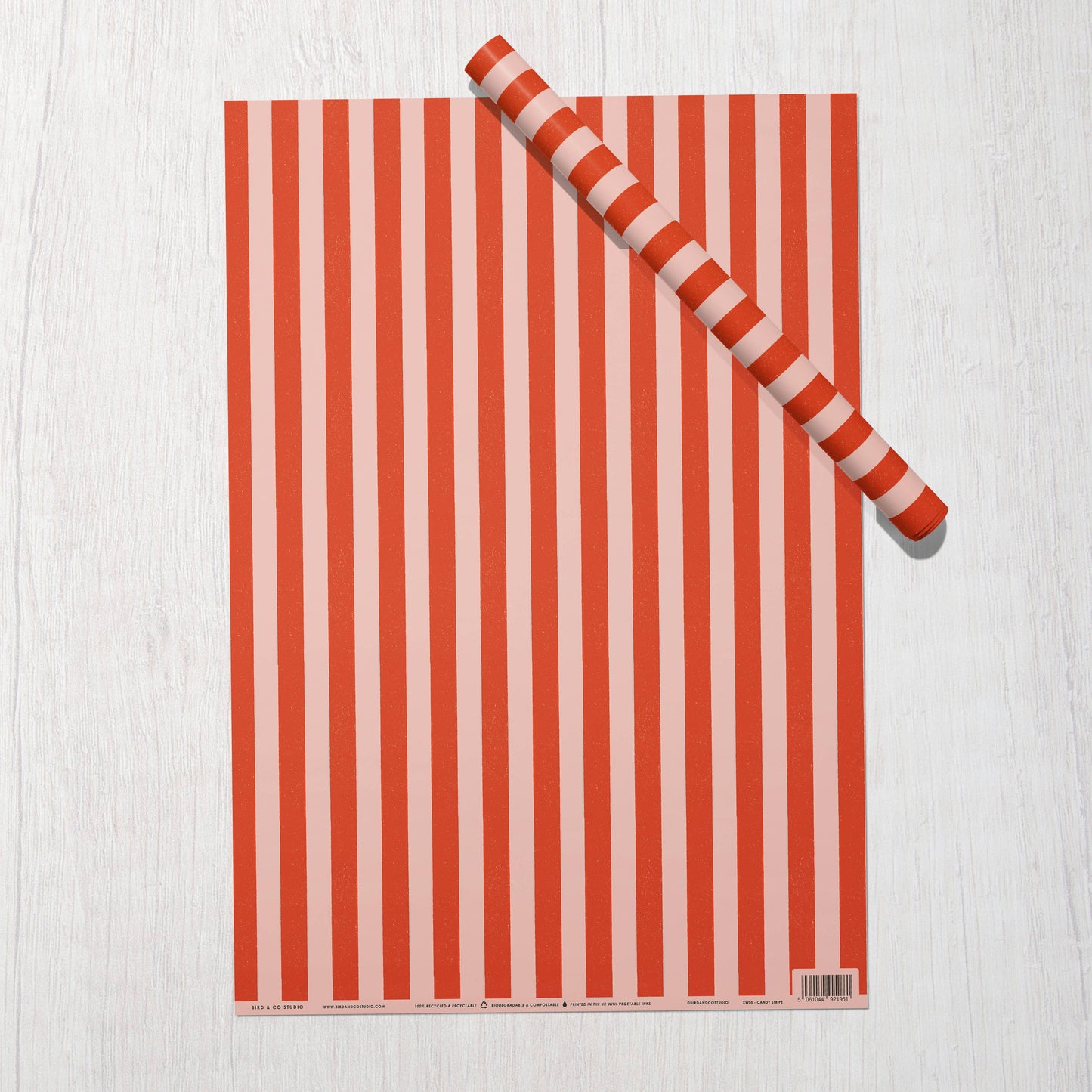Candy Stripe Gift Wrap Paper