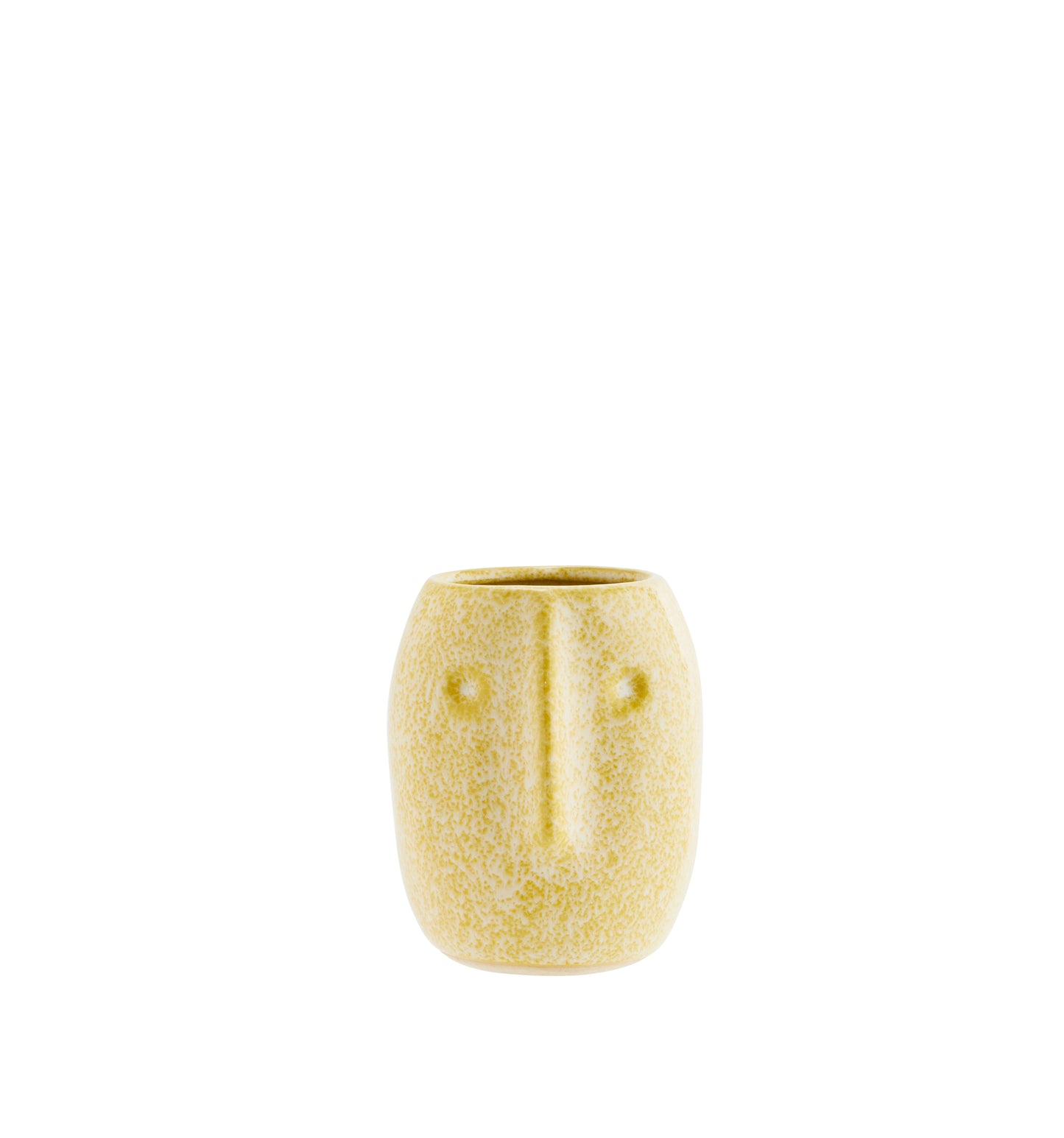 Long Face Small Plant Pot | Yellow