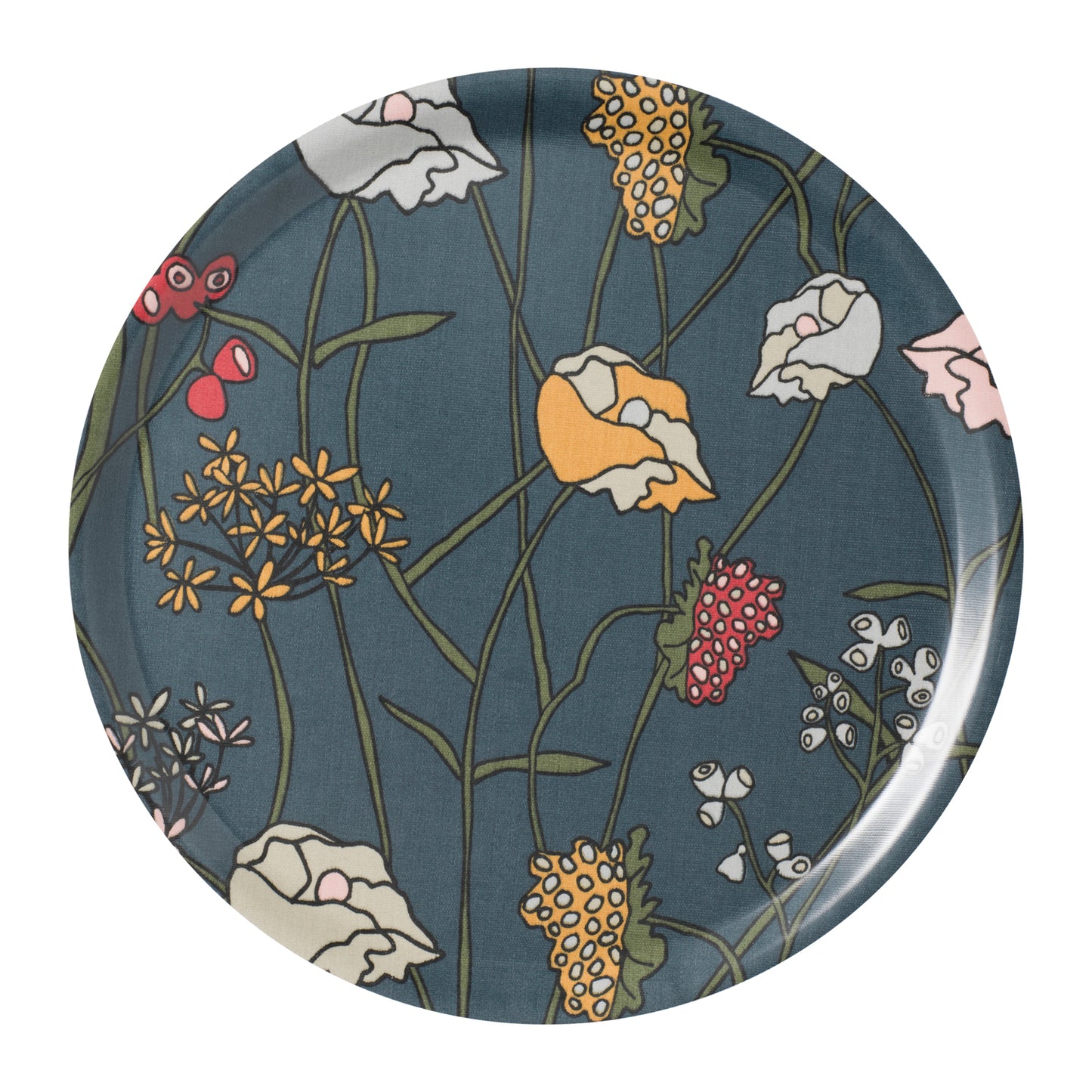 Ang Round Tray - Blue