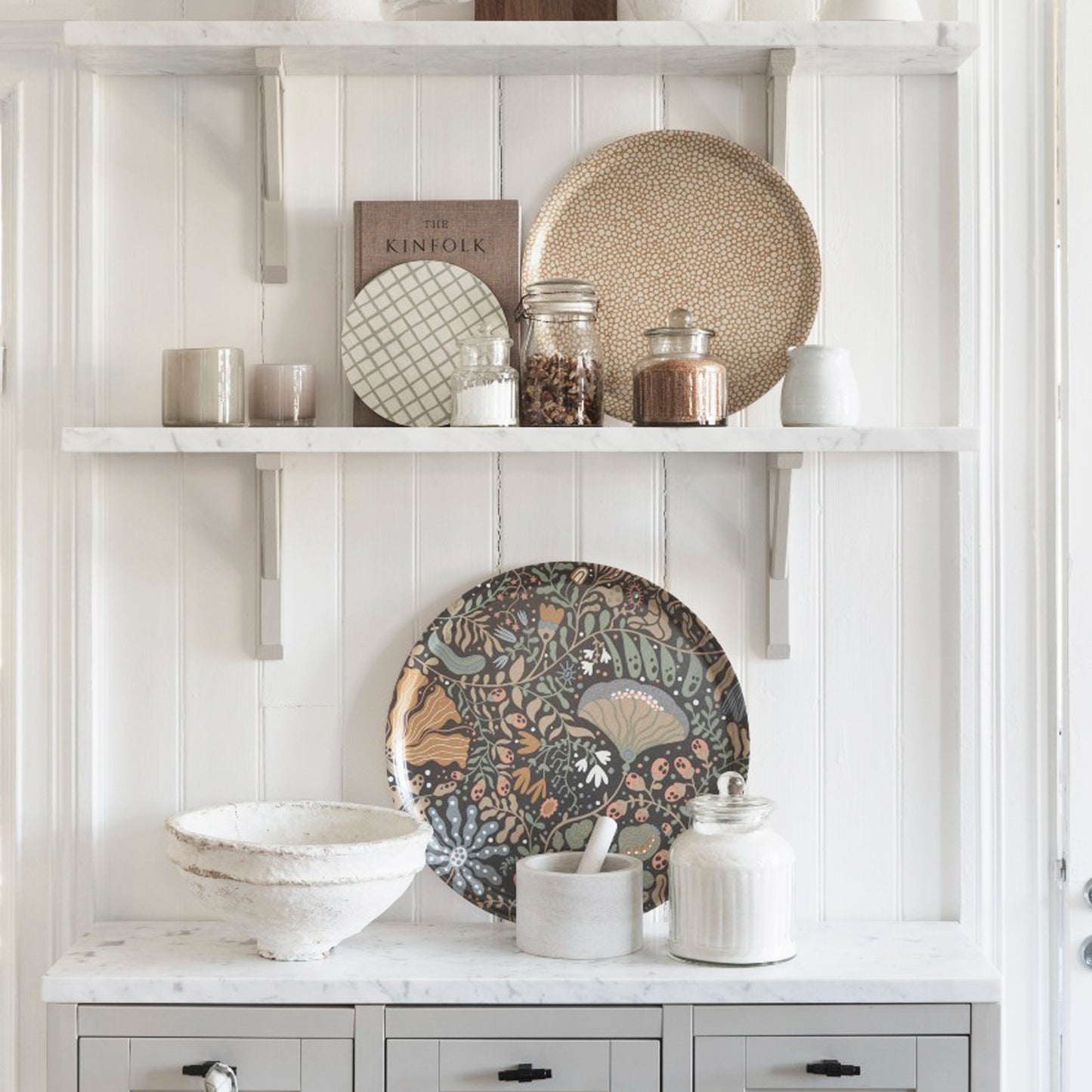 Dotte Round Tray - Honey