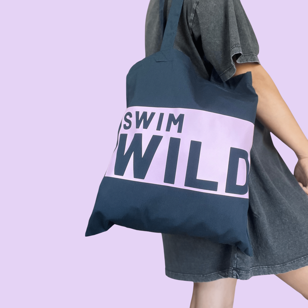 Inverse Navy Blue Wild Swim Tote