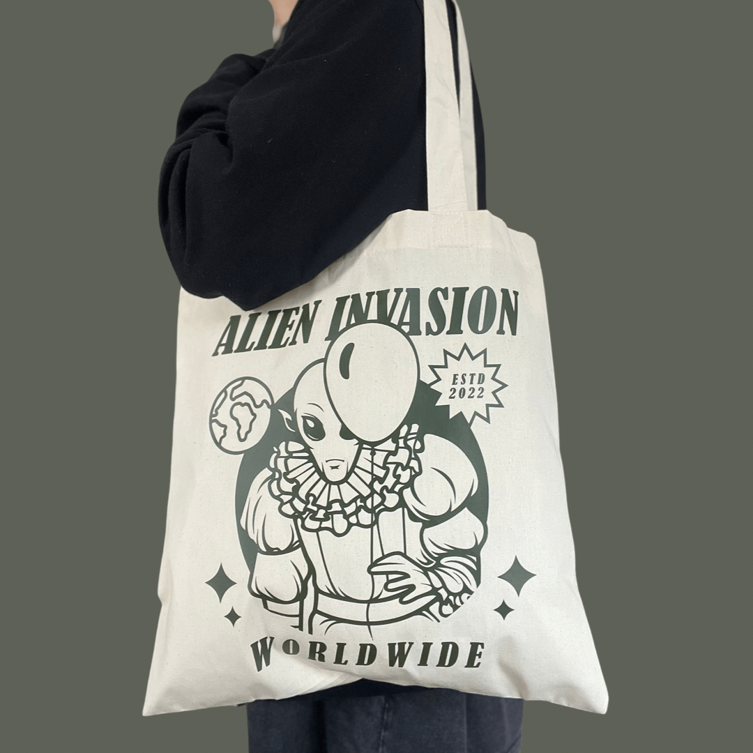Alien Invasion Tote Bag