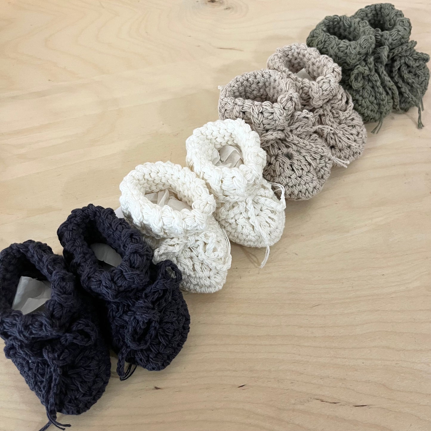 Organic Baby Booties | Sage