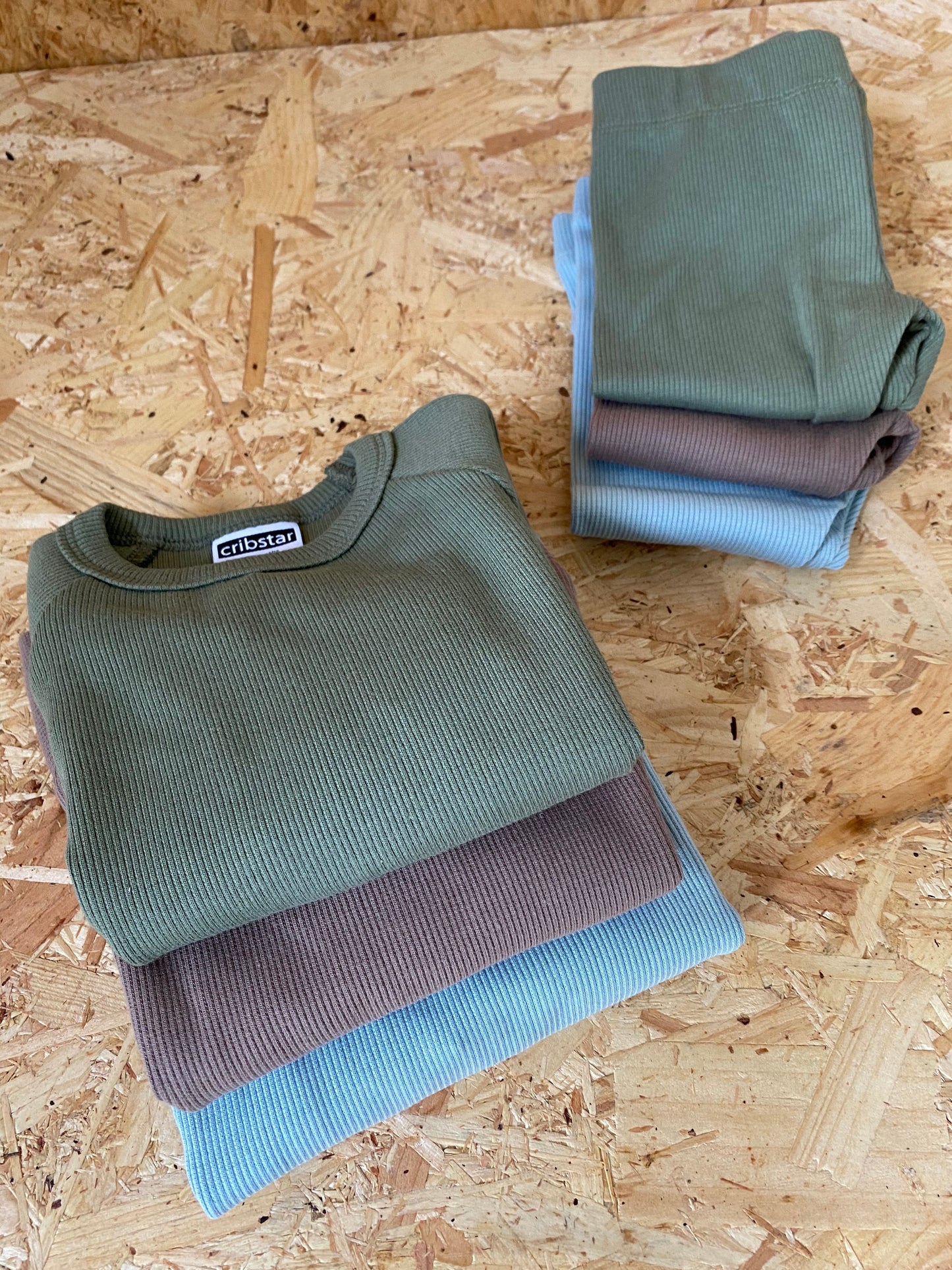 Ribbed Lounge set - Nutmeg