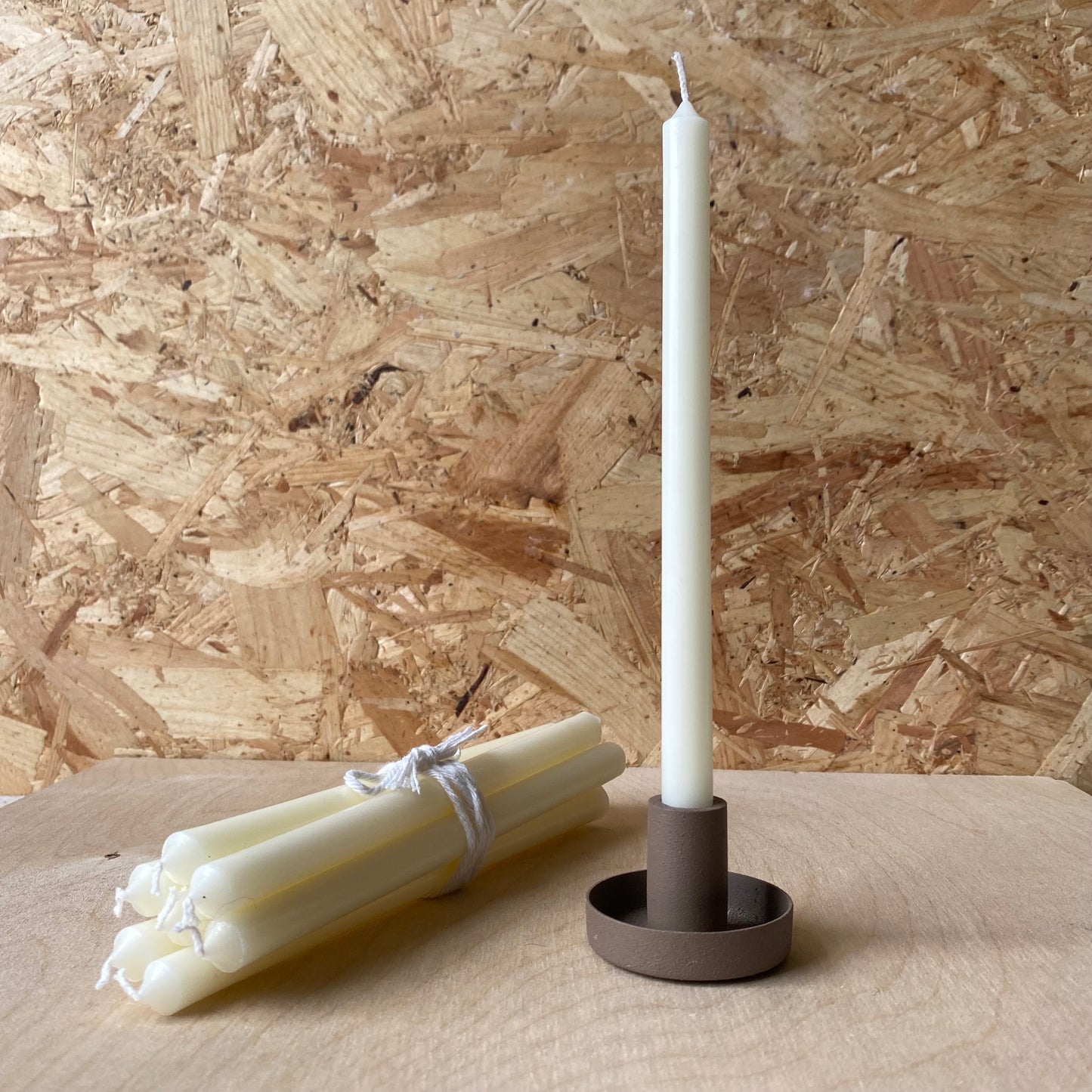 Tapper Candle Holder - Milky Brown