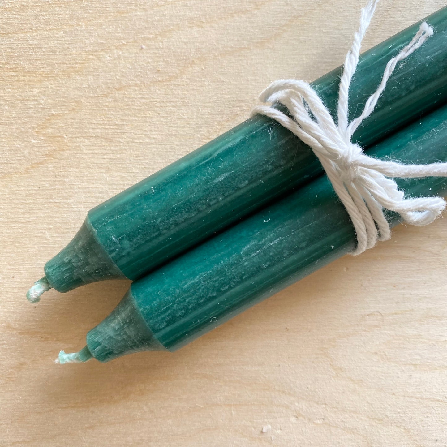 Standard Dinner Candles | Pair | Forest Green