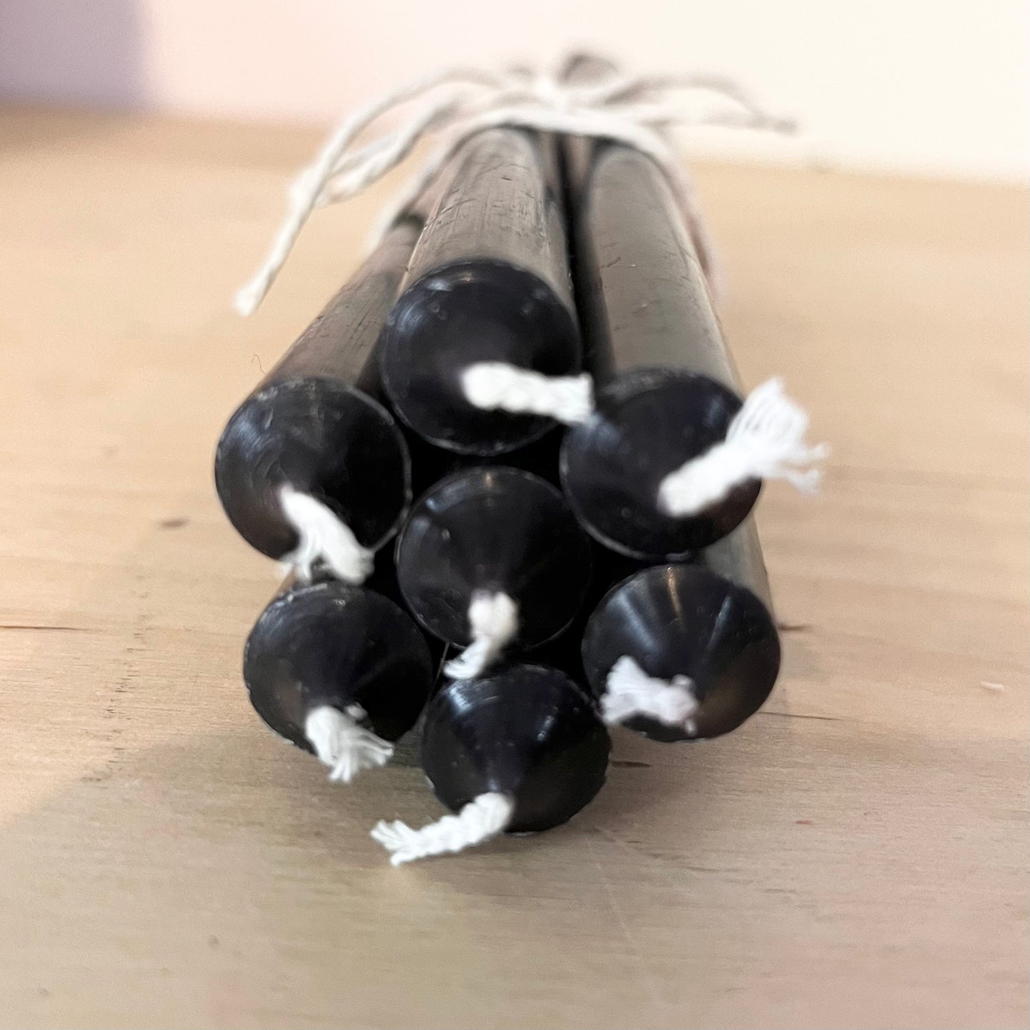 Long Taper Candles | Pack of 7 | Black