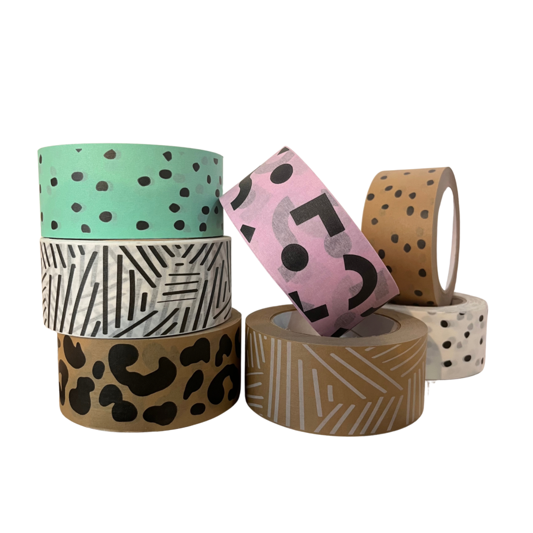 Jumbo Roll Paper Tape | Mint Dots