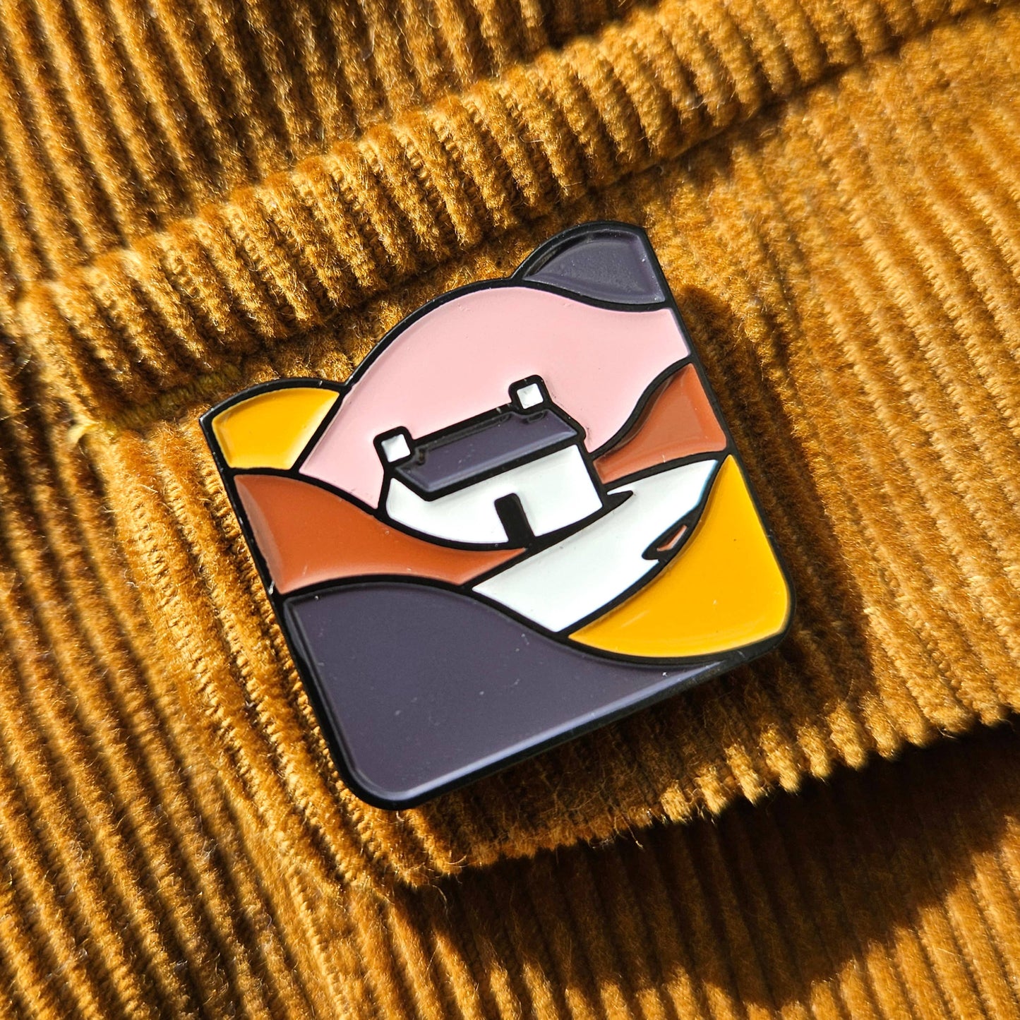 Autumn Cottage Pin Badge