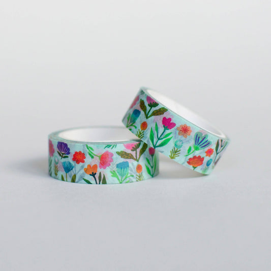 Washi tape - meadow floral pattern