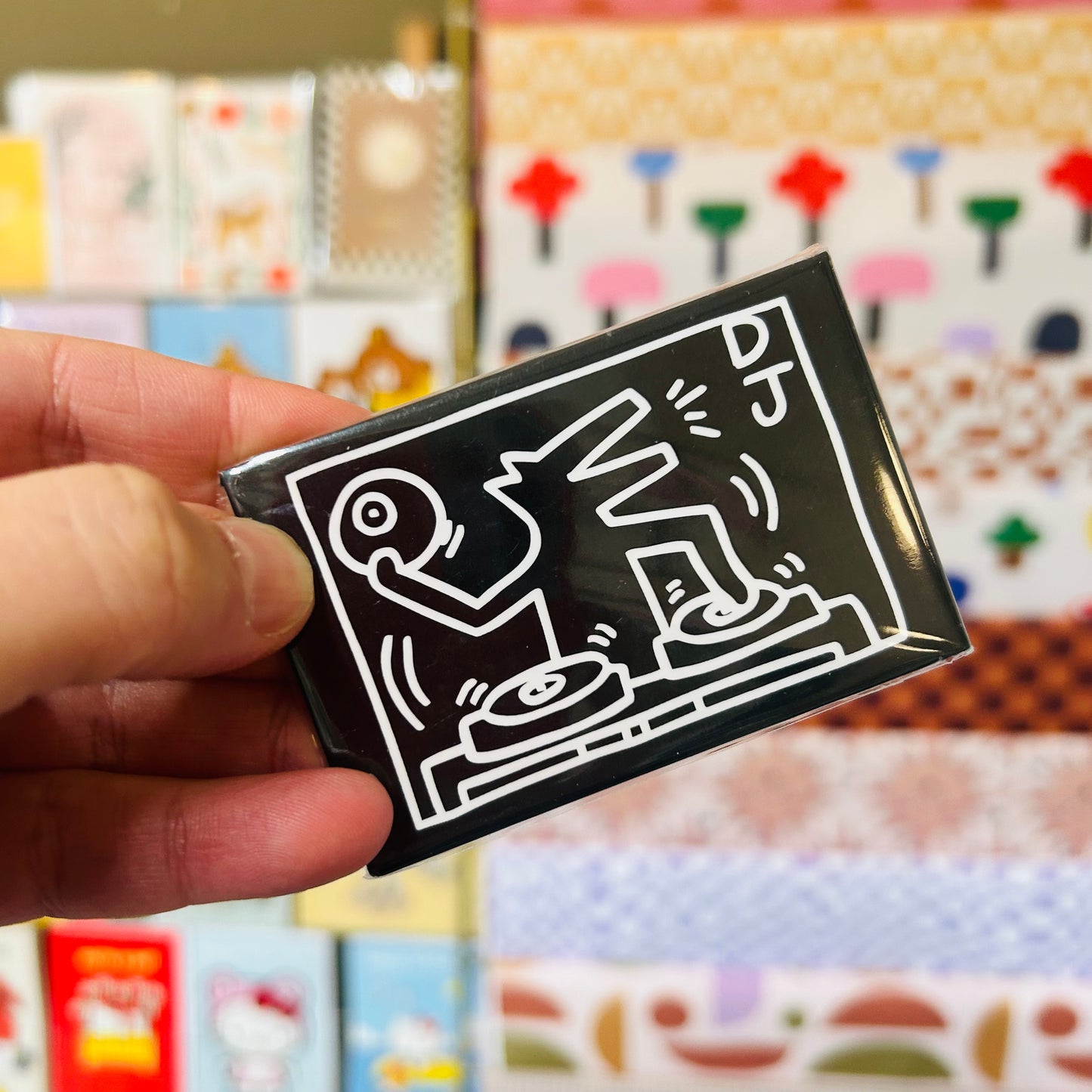 Keith Haring - DJ Dog magnet