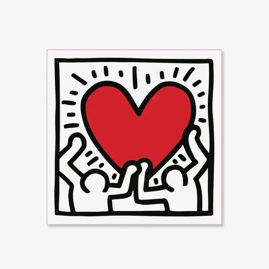 Keith Haring - Holding Heart magnet