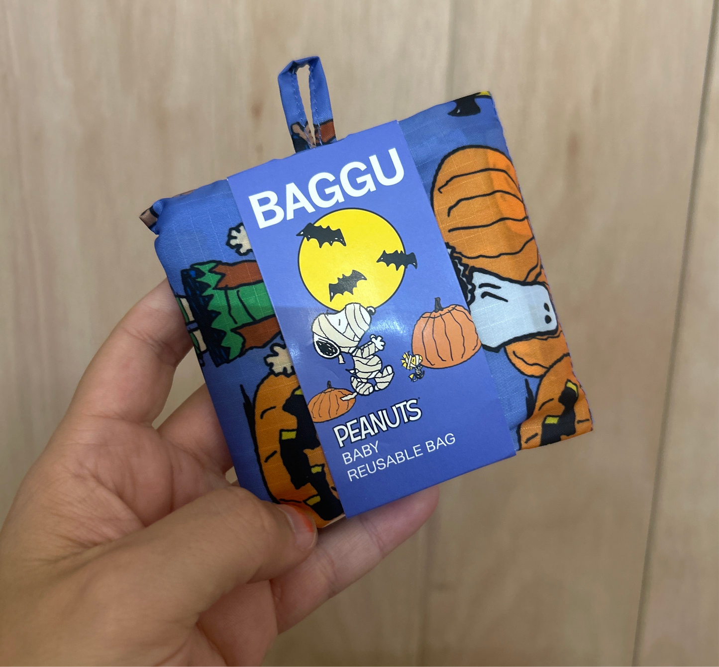 Baby Snoopy Pumkin Patch Reusable Bag