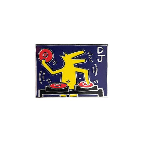 Keith Haring POP SHOP - DJ Dog Pin