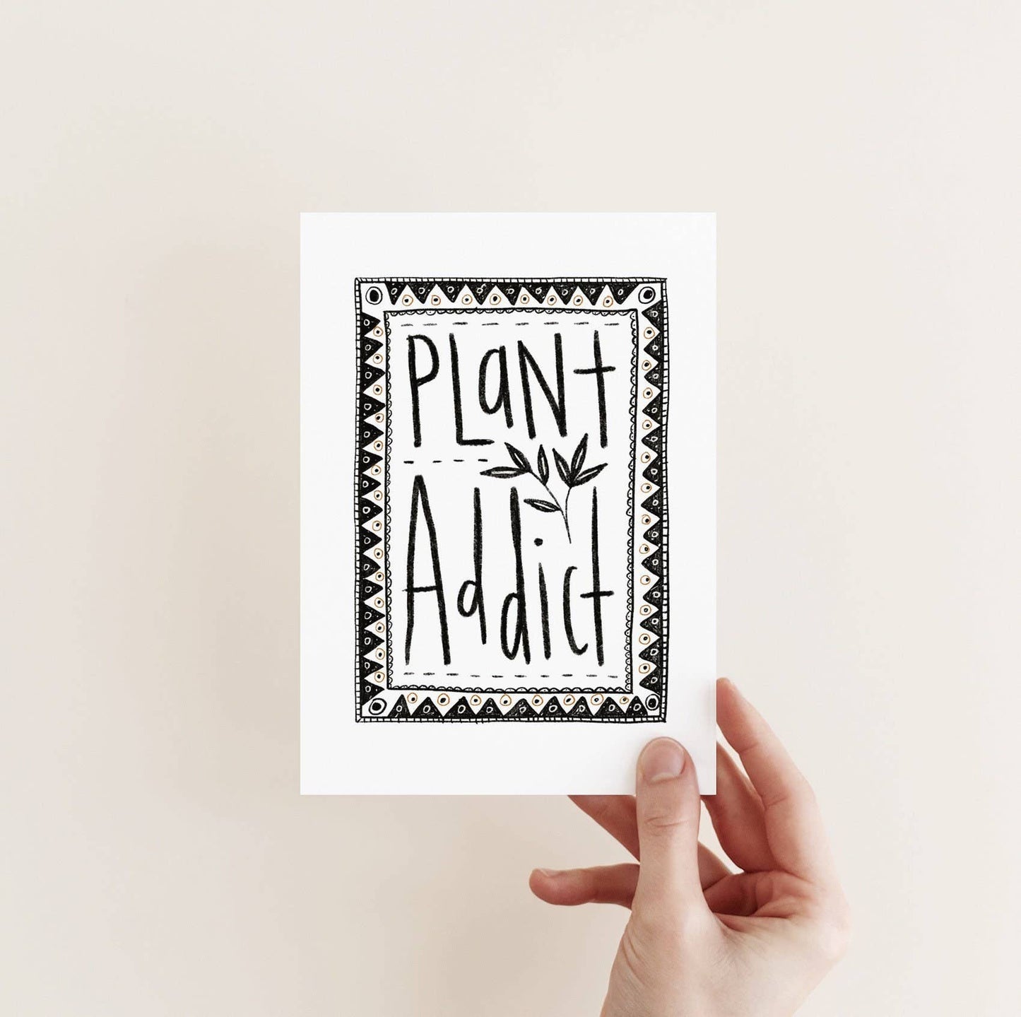 Plant Addict Greetings Card