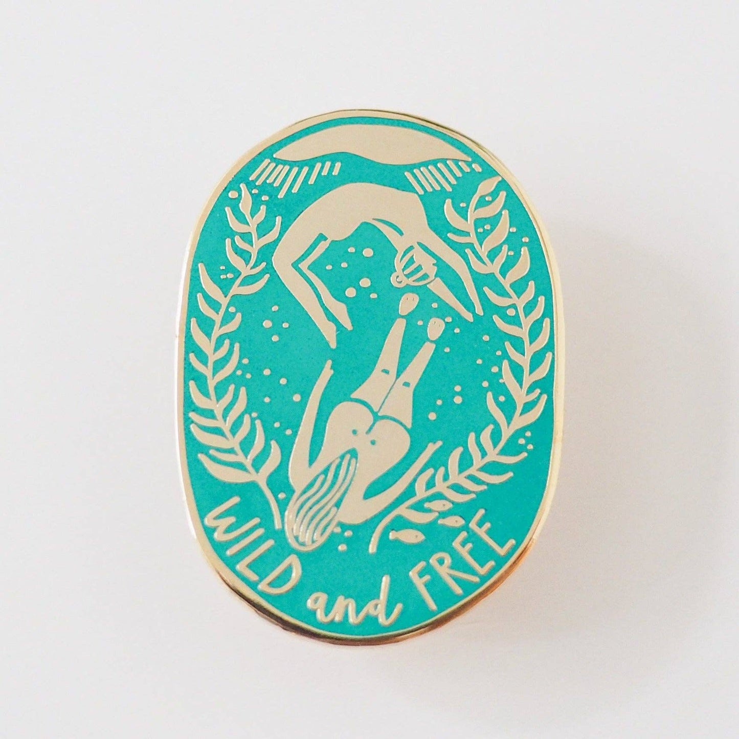 Wild Swimming Enamel Pin