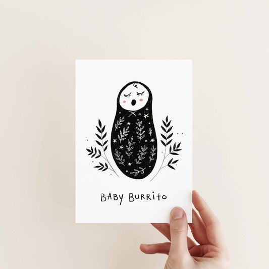 Baby Burrito New Baby Card