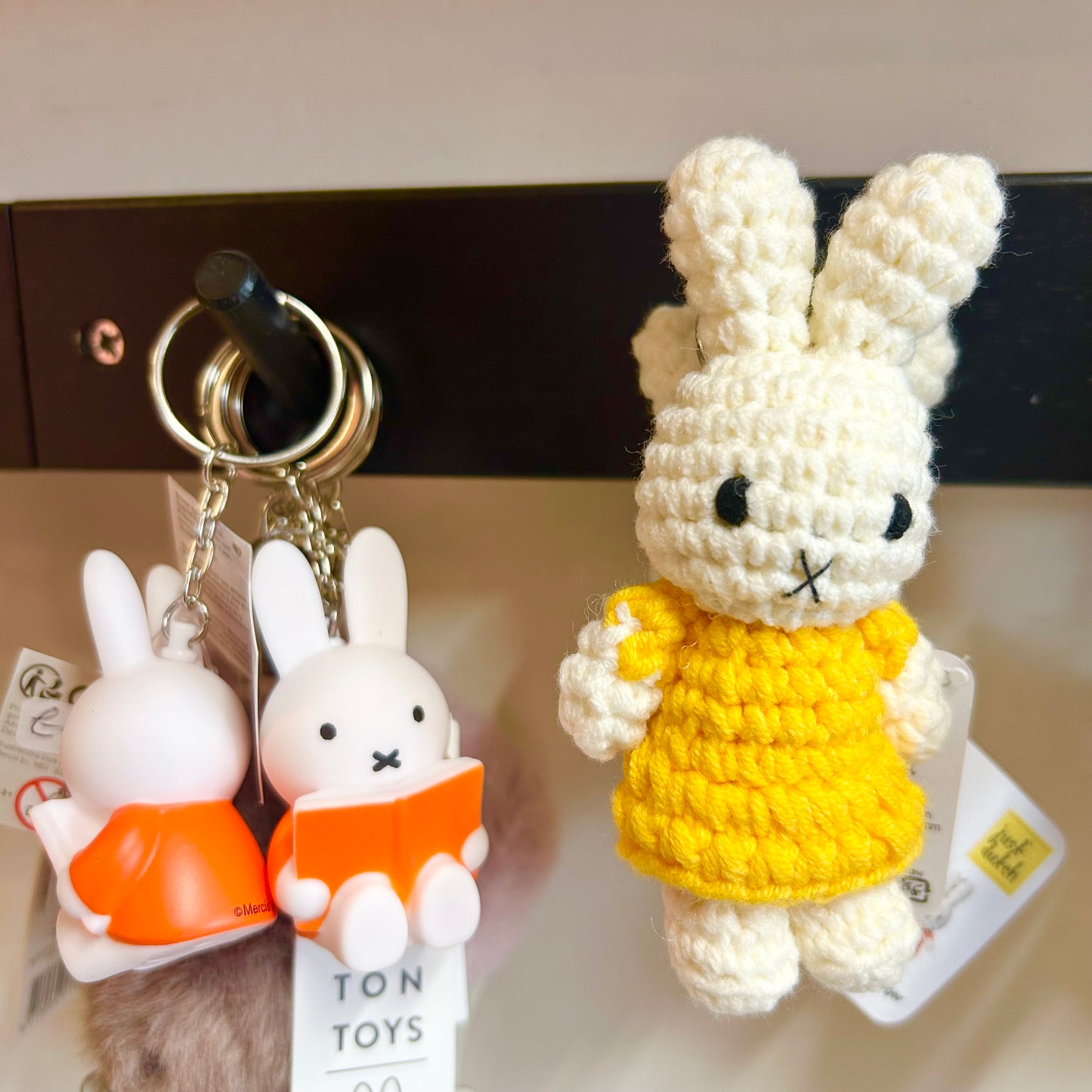 Miffy Crochet Keyring - Yellow