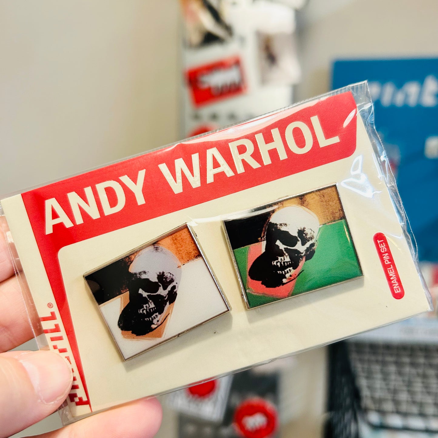Warhol Skulls Pin Set