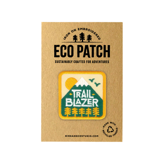 Trail Blazer Mountain Recycled Embroidered Patch