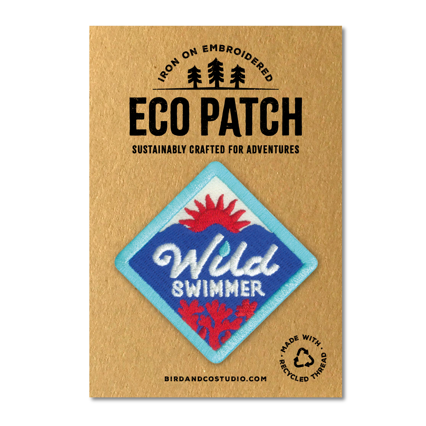 Wild Swimmer  Embroidered Patch