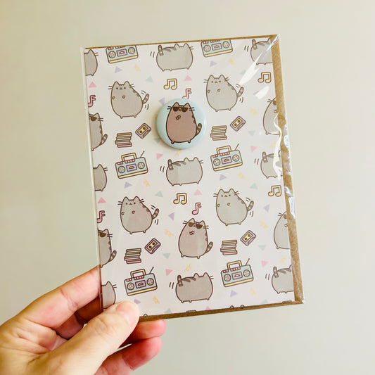 Pusheen Badge Card