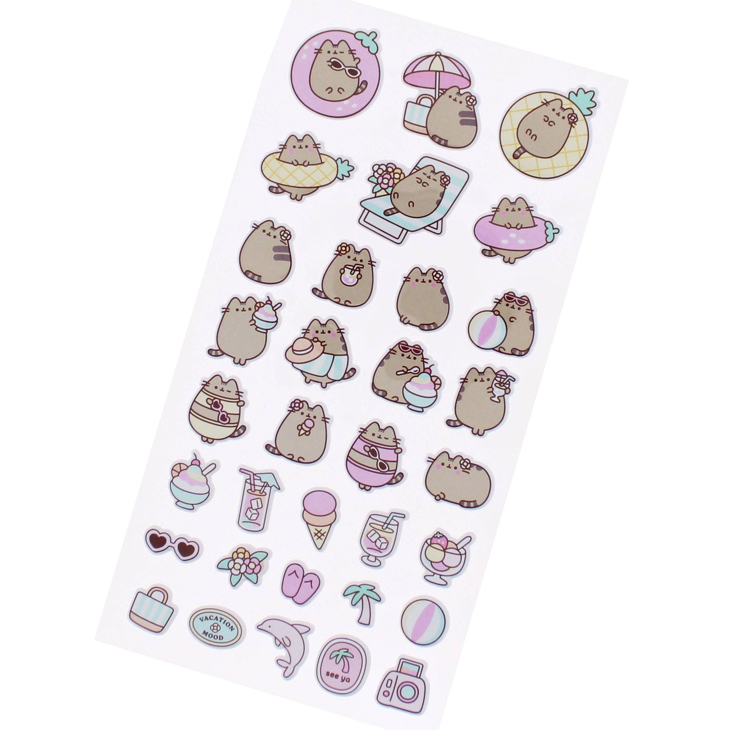 Pusheen Tropical Vacation Stickers