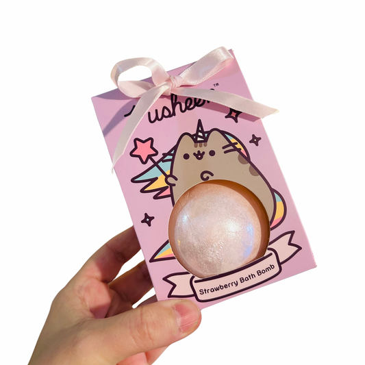 Pusheen Pusheenicorn Bath Bomb in Gift Box - Strawberry