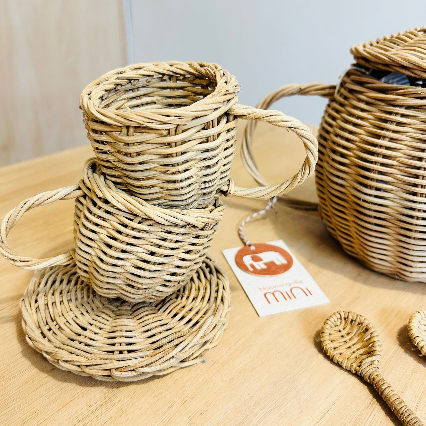 Wicker Tea Set
