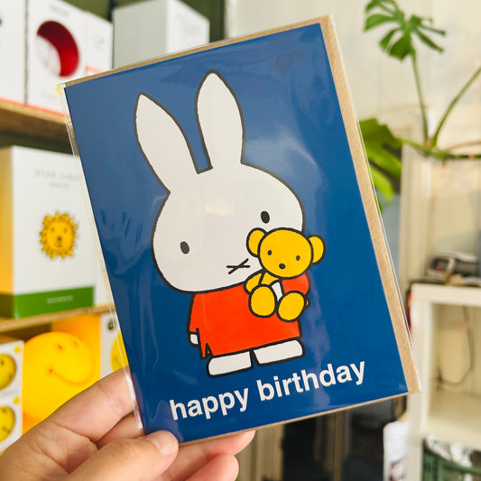 Miffy Birthday Bear Card