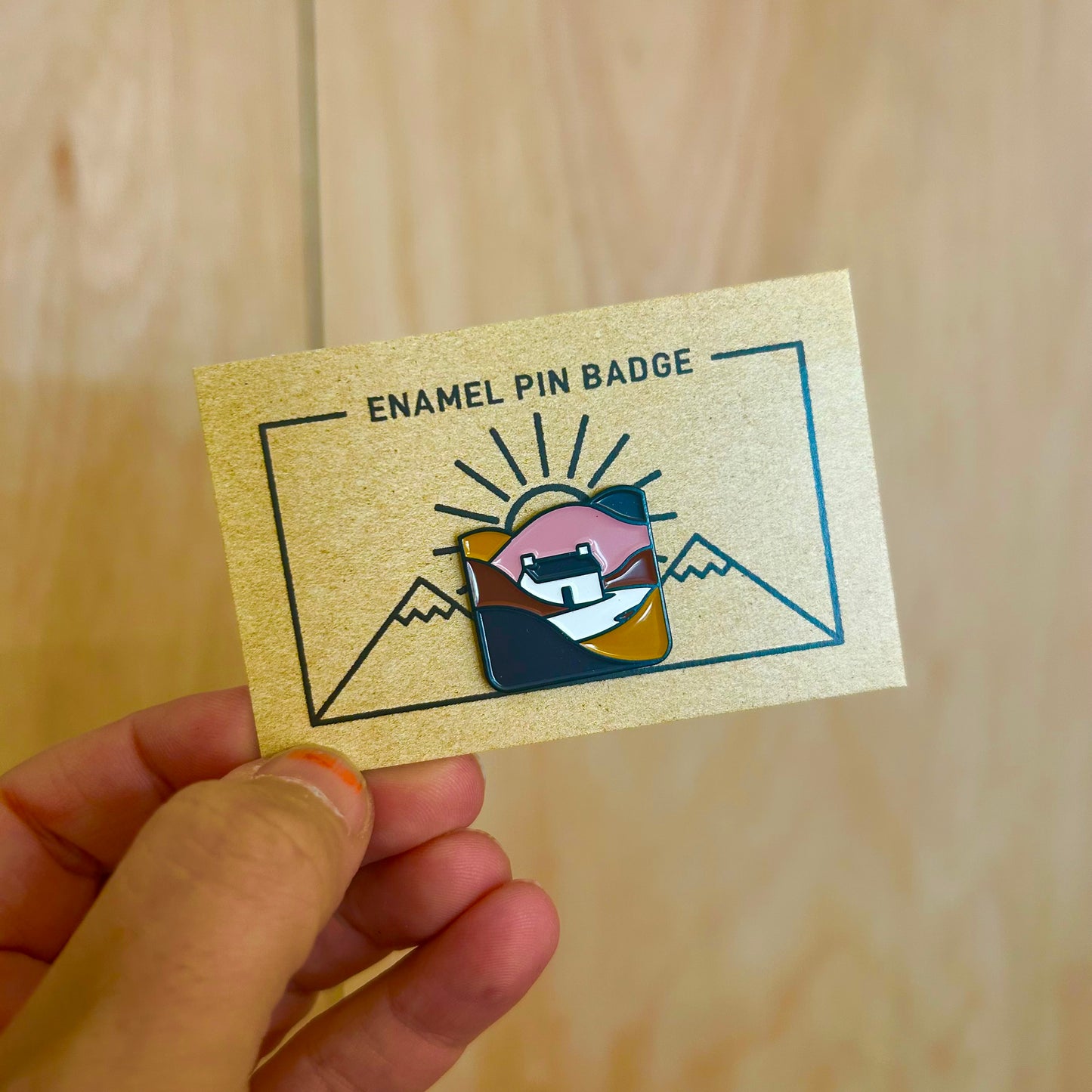 Autumn Cottage Pin Badge