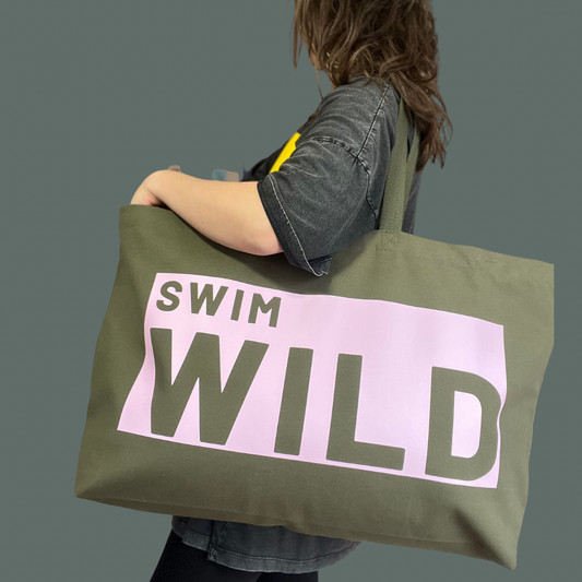 Olive Jumbo Swim Wild bag - Pink