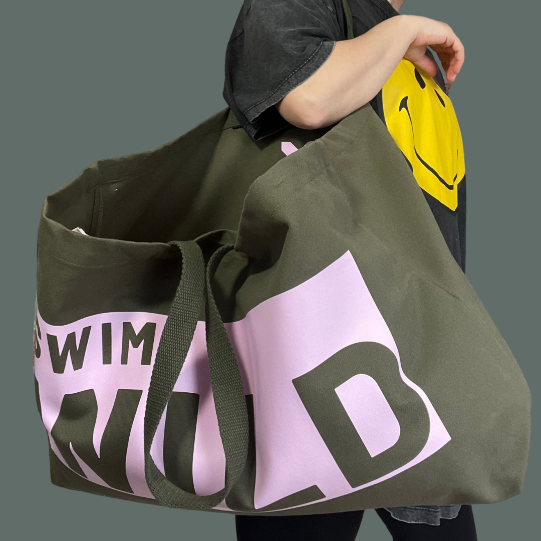 Olive Jumbo Swim Wild bag - Pink