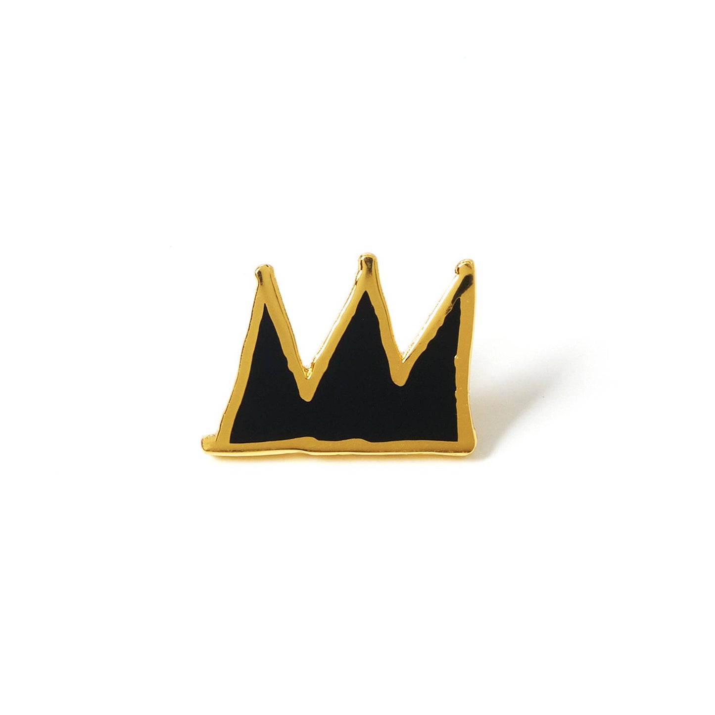 Crown Pin - Black and Gold